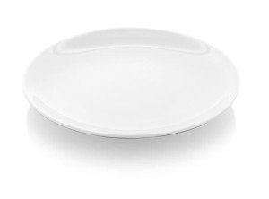 Talerz Płytki Bez Rantu Bianco 27 Cm Porcelana Biała
