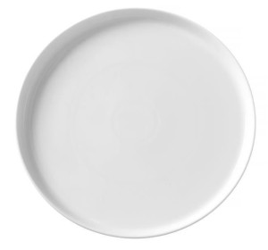 Talerz Z Wysokim Rantem Bianco 19 Cm Porcelana Biała