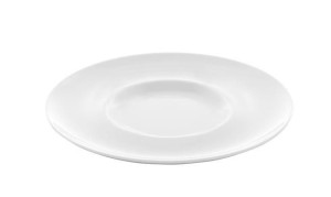 Talerz Płytki Z Szerokim Rantem Bianco 31 Cm Porcelana Biała