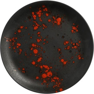 Talerz Płytki Bloom 19 Cm Porcelana Fine Dine Earth Colours Czarny