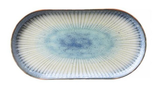 Talerz Owalny Galaxy 19 X 11 Cm Porcelana Fine Dine Earth Colours Niebieski