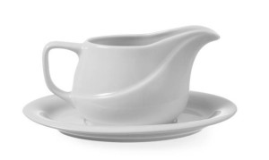 Sosjerka Gourmet 400 Ml Bez Spodka Porcelana Biała