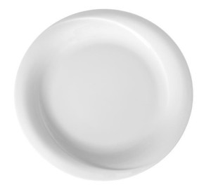 Talerz Płytki Gourmet 21 Cm Porcelana Biała