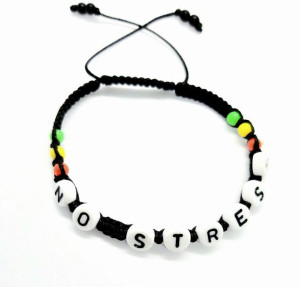 Bransoletka z napisem NO STRESS kolory stop stres