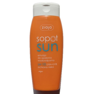 Ziaja Sopot Sun emulsja do opalania SPF10 wodoodporna 150ml