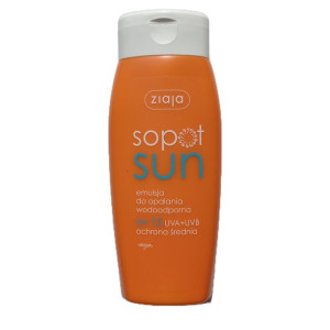 Ziaja Sopot Sun emulsja wodoodporna do opalania SPF15