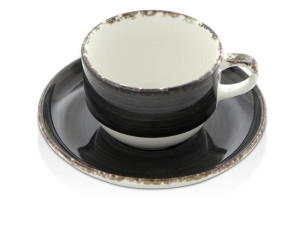 Filiżanka Ze Spodkiem Onyx 230ml Porcelana Fine Dine