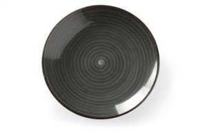 Talerz Płytki Onyx 27 Cm Porcelana Fine Dine Earth Colours Czarna