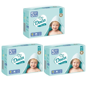 Pieluchy jednorazowe Dada Extra Soft 5 JUNIOR 15‑25 kg 3x44 szt.