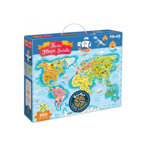 Puzzle Mapa Świata Czuczu 300 El Czuczu 7+
