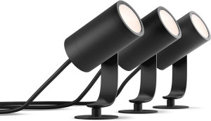 Philips Hue Lily LED Lampa zewnętrzna ogrodowa 3szt.