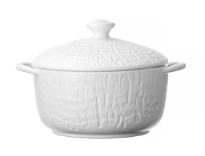 Miska Na Zupę Z Pokrywką Nordic 700 Ml 14 Cm Porcelana Fine Dine