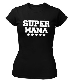 Koszulka z napisem SUPER MAMA na prezent