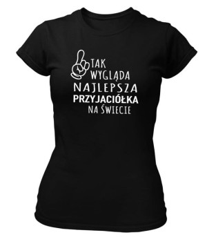 Koszulka damska NAJLEPSZA PRZYJACIÓŁKA NA ŚWIECIE