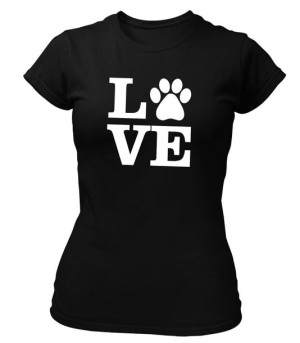 Koszulka damska LOVE PIES, ŁAPKA, ŁAPA T-shirt na prezent