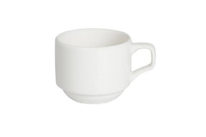 Filiżanka Sztaplowana Dove Bez Spodka 90 Ml Porcelana Kremowa