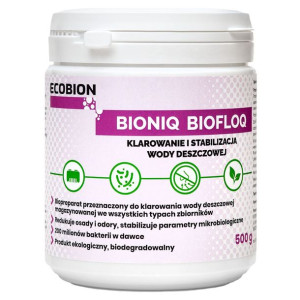 BIONIQ BIOFLOQ Klarowanie i stabilizacja wody deszczowej 500g