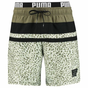 Strój kąpielowy Męski Puma Swim Heritage Stripe Khaki