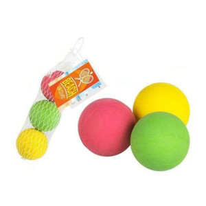 Piłki do Paletek Plażowych 47 mm Gumowy (3 Uds)