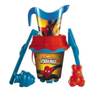 Wiaderko plażowe Unice Toys Spiderman Wielokolorowy (18 cm)