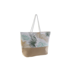 Torba na plażę DKD Home Decor 60 x 16 x 42 cm Beżowy Brązowy Kolor Zielony