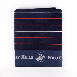 Ręcznik plażowy Beverly Hills Polo Club Niebieski 90 x 160 cm