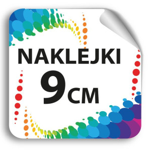 Naklejki Z Logo, Etykiety Na Paczki 9cm 100szt.
