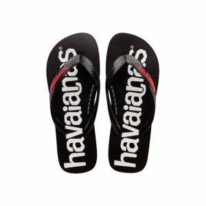 Klapki damskie Havaianas Logomania  Czarny