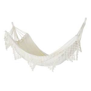 Hamak DKD Home Decor Beżowy Poliester Bawełna Aluminium (285 x 130 cm)