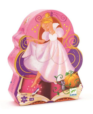 Puzzle kopciuszek 36 elementy Djeco
