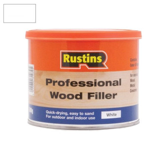 Rustins Professional Wood Filler wypełniacz szpachla do drewna biała 1kg