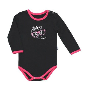 Nicol Body Zebra R.80 Długi Rękaw Czarne