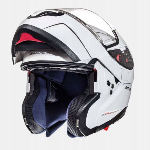 Mt Kask Szczękowy Flip-up Atom Solid Biały M