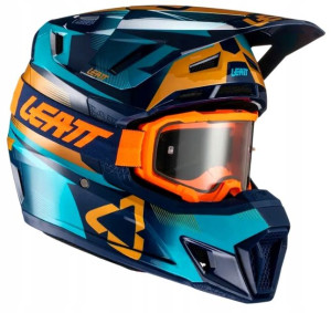 Leatt Kask Cross Moto 7.5 V21.3 + Gogle Xxl