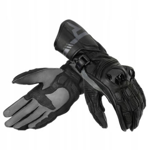 Rękawice Skórzane Rebelhorn St Long Black/grey M