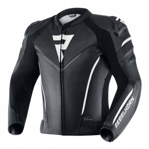 Kurtka Skórzana Rebelhorn Fighter Black/white R.48