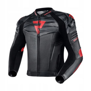 Kurtka Skórzana Rebelhorn Vandal Black/flo Red 48