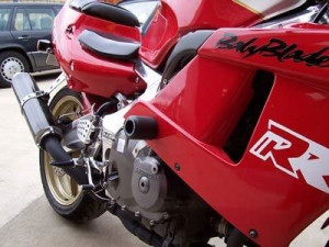 Crashpady Classic R&g Honda Cbr400 Gull Arm White