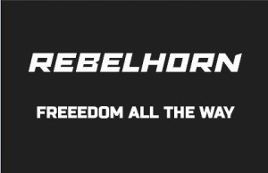 Odznaka Na Rzep Rebelhorn Freedom Black 50x80mm