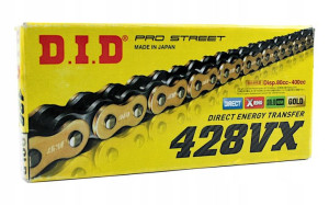 Łańcuch napędowy DID 428VX/132 X-Ring G&B otwarty