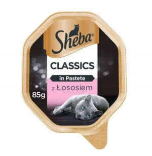 SHEBA CLASSICS Tacka Pasztet dla Kota ŁOSOŚ 85g