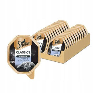 Sheba Classics Pasztet Cielęcina Kurczak 85g X 22