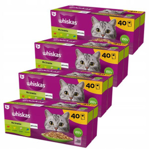 Whiskas Saszetki Rybne I Tradycyjne 3+1 Gratis