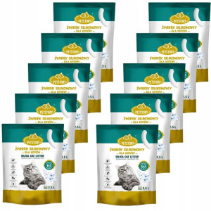 PETSTORY Żwirek Silikonowy dla Kota ZESTAW 10x2,5l