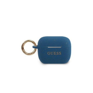 Guess Airpods Pro etui GUACAPSILGLBL niebieskie Silicone Glitter