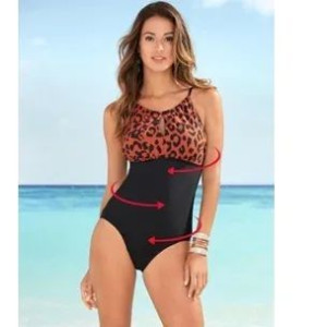 Bonprix Modelujący Strój Kąpielowy Panterka 36 970320