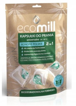 ECO MILL kapsułki do prania ZIELONA Herbata 30szt