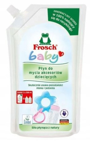 Płyn Do Mycia Butelek Smoczków 1000 Ml Frosch Baby