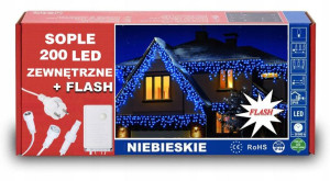 Sople Zewnętrzne 200 Led Z Efektem Flash Iskra