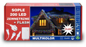 Sople 200 Led Z Efektem Flash Iskra Zewnętrzne